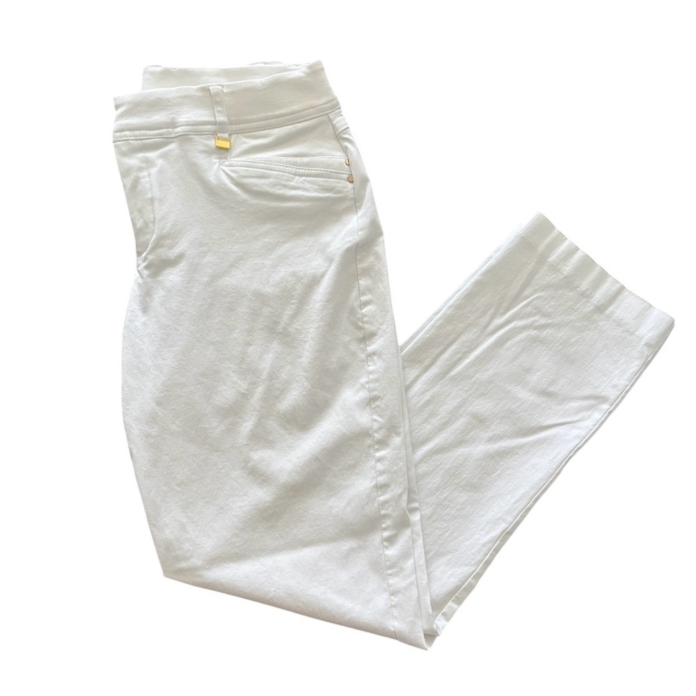 JM Collection Women's Elegant White Trousers